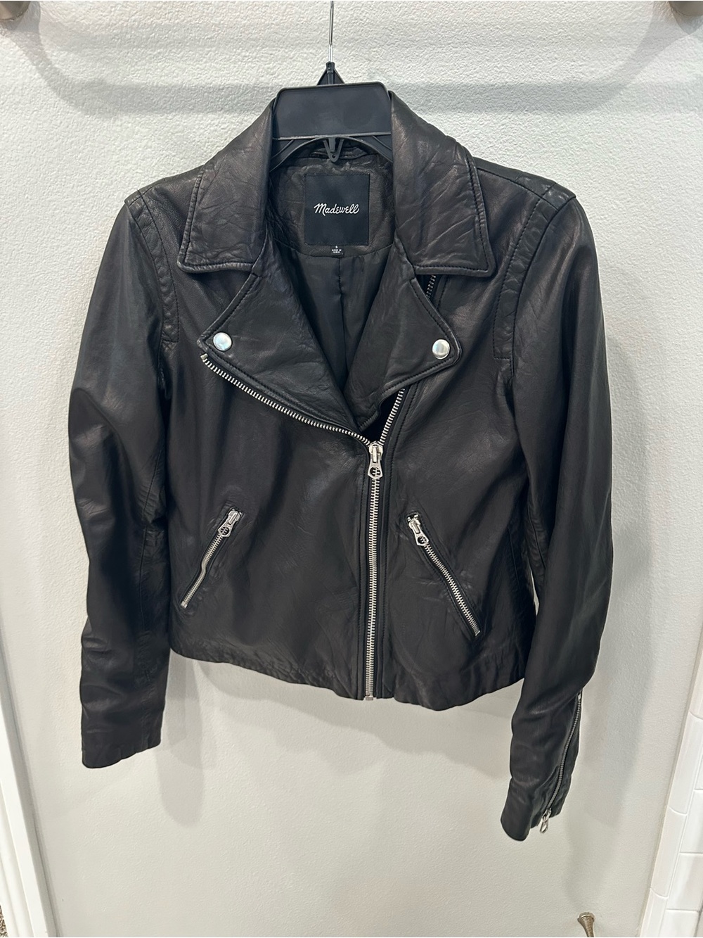 Madewell Women's Black Leather Moto Jacket